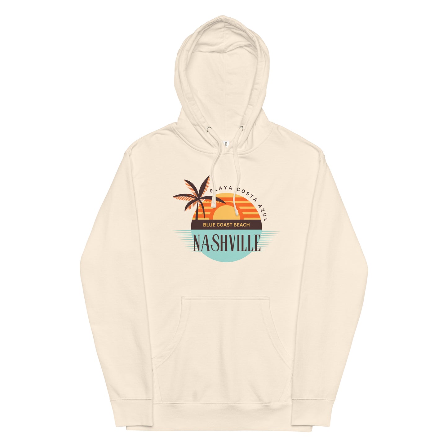Unisex midweight hoodie - Playa Costa Azul