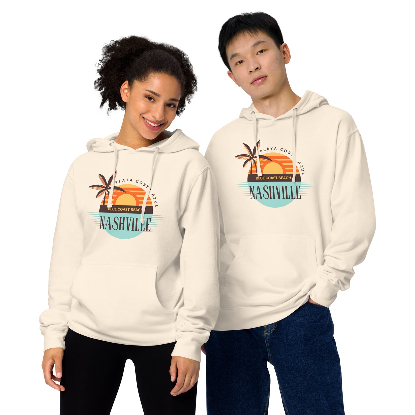 Unisex midweight hoodie - Playa Costa Azul