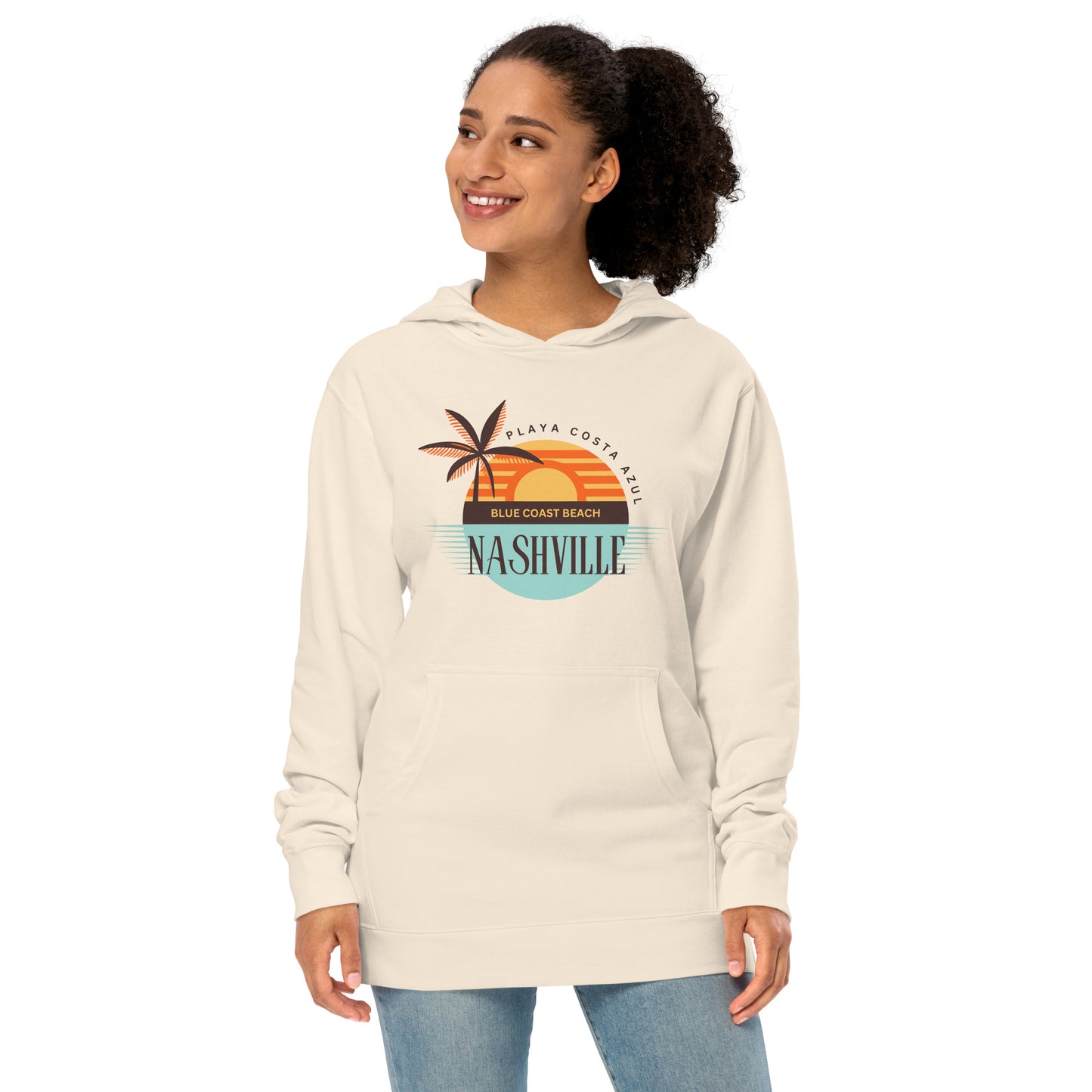 Unisex midweight hoodie - Playa Costa Azul