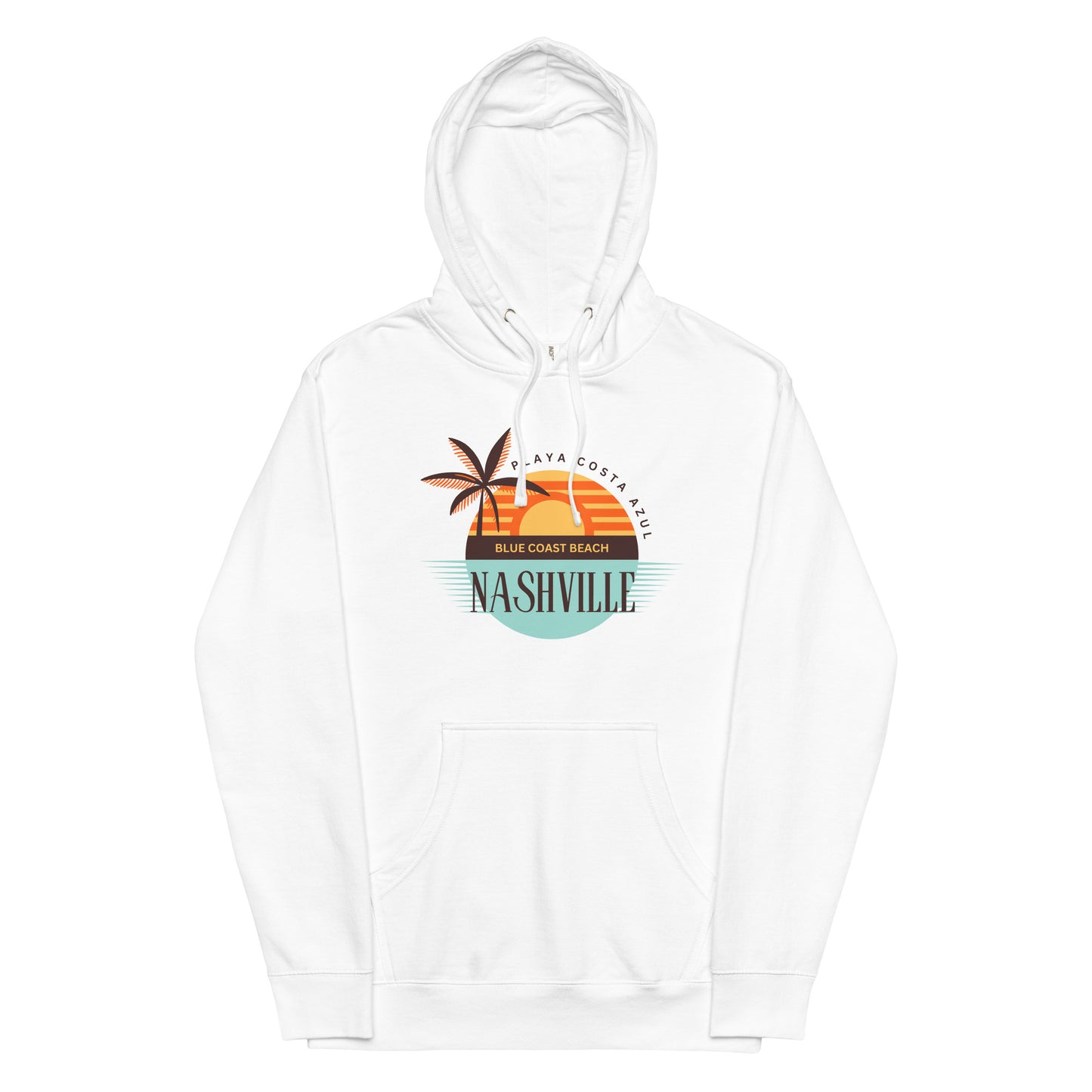 Unisex midweight hoodie - Playa Costa Azul